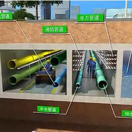 ?？诘叵戮C合管廊兩管線入廊